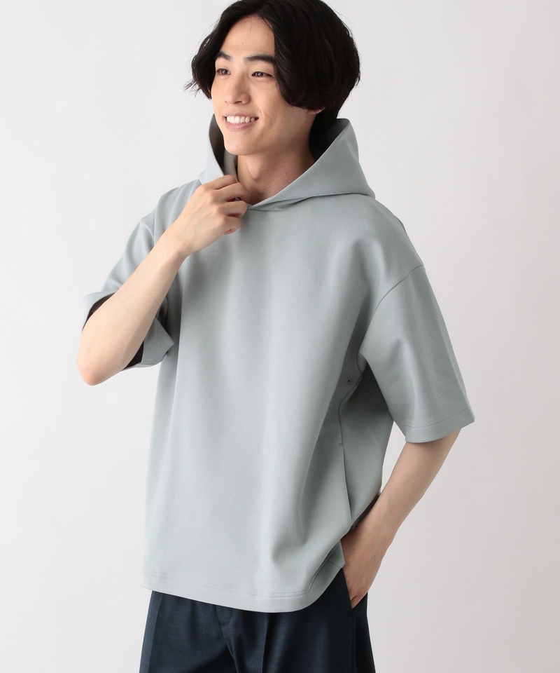 【Lightcushion】素色連帽短袖衫