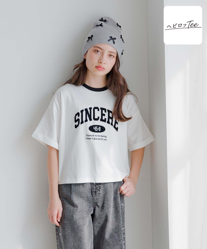 【Hebiro TEE】寬版印字短袖T恤