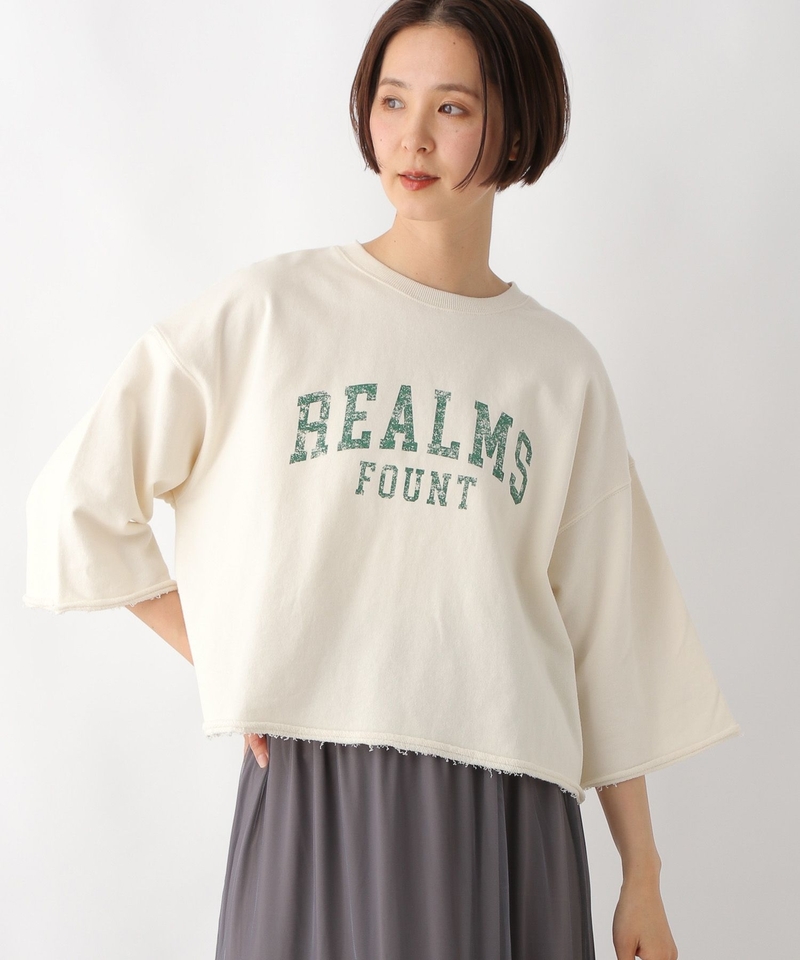 ▲網店限定價▲不收邊字母五分袖T恤