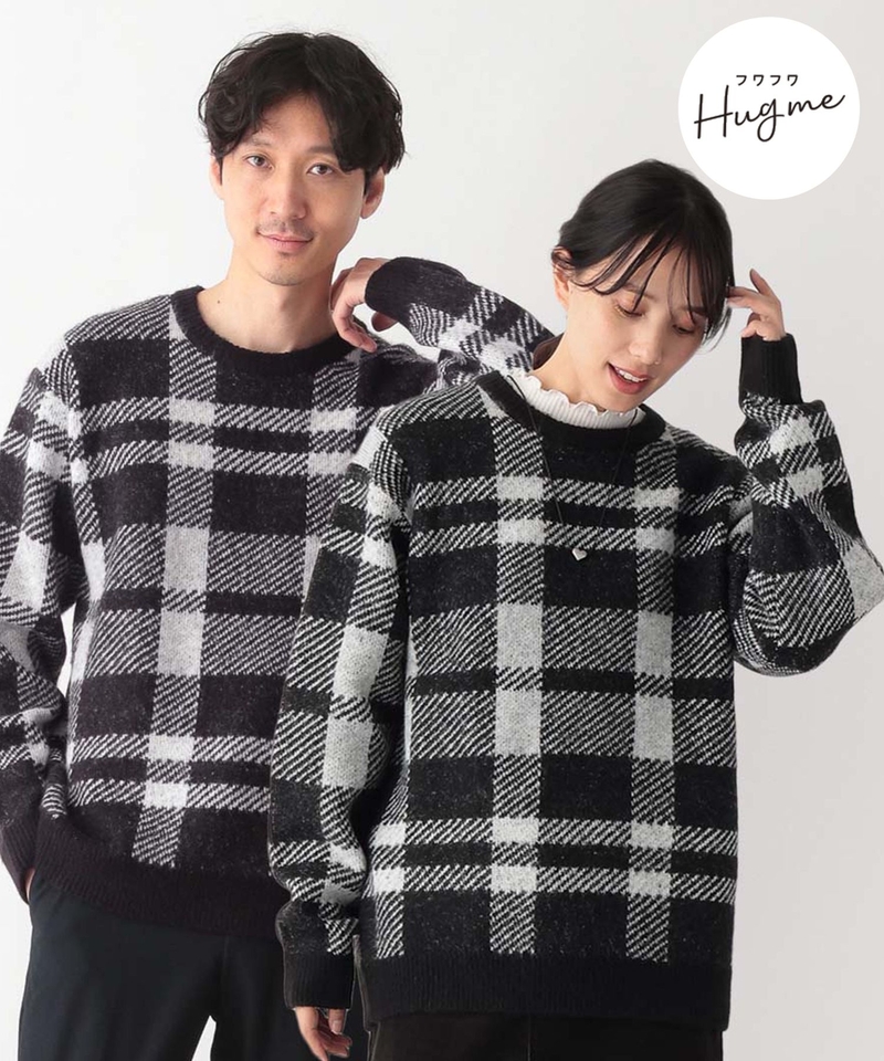 【Hug me series】圖騰圓領針織上衣