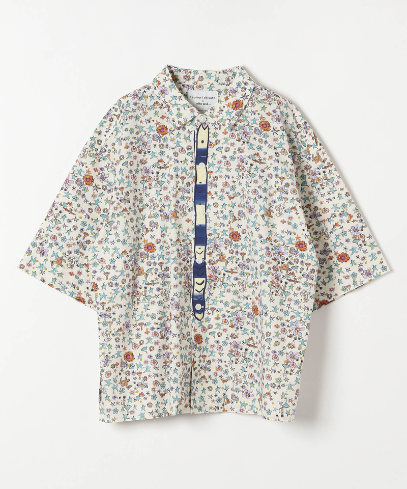 【tsumori chisato 2025SS】印刷圖紋短袖襯衫