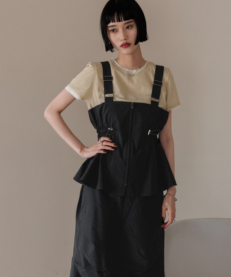 束腰尼龍吊帶背心