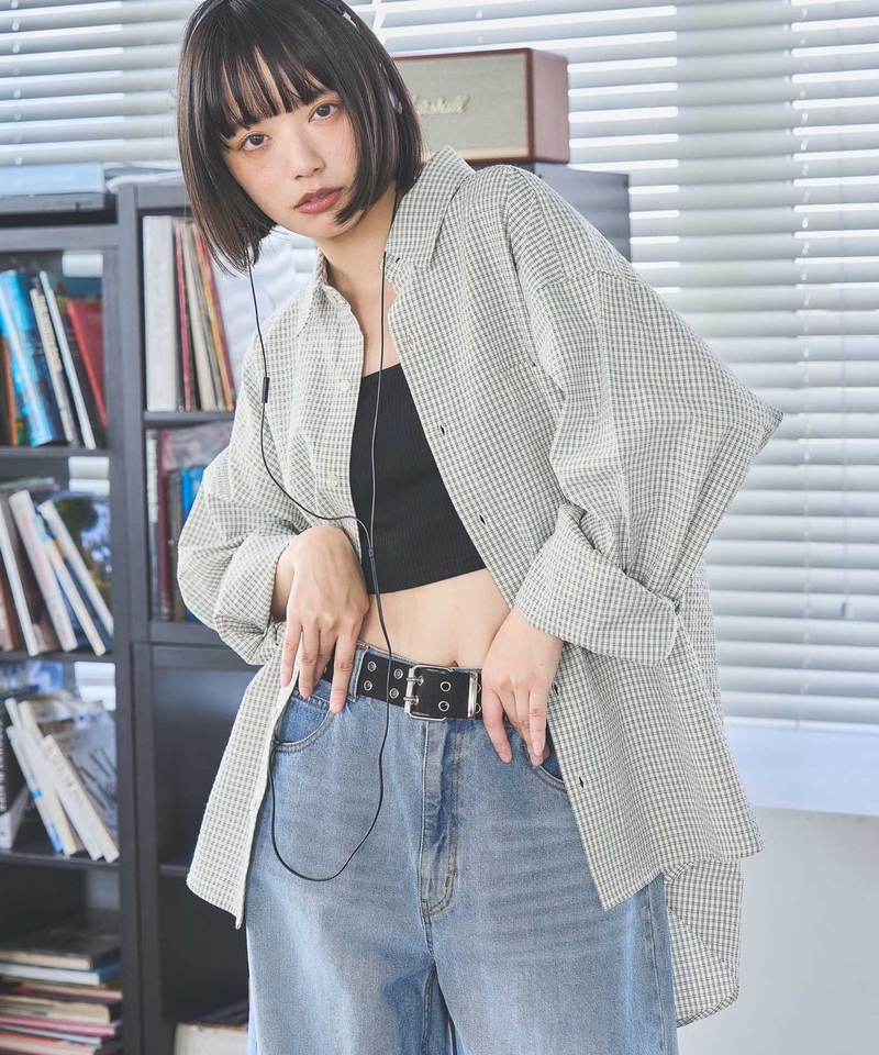 【PBLIM】 Unisex雙線格仔恤衫