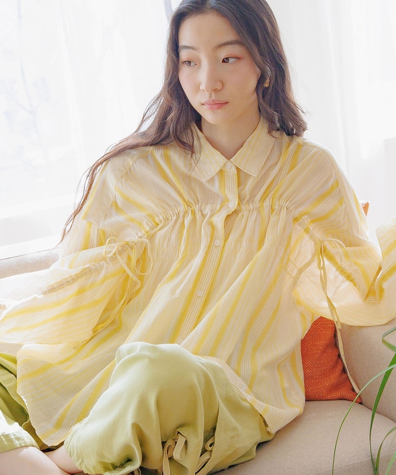 PREMIUM Cotton Lawn 縮褶襯衫