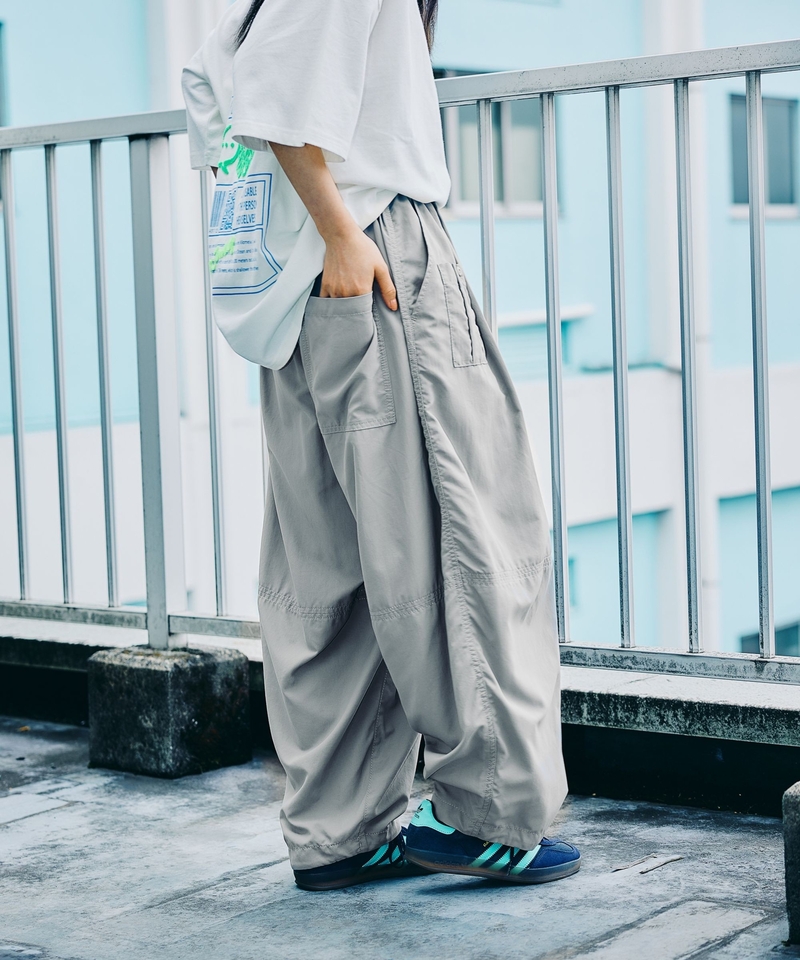 【MODE NORM CORE】尼龍牛津氣球口袋褲