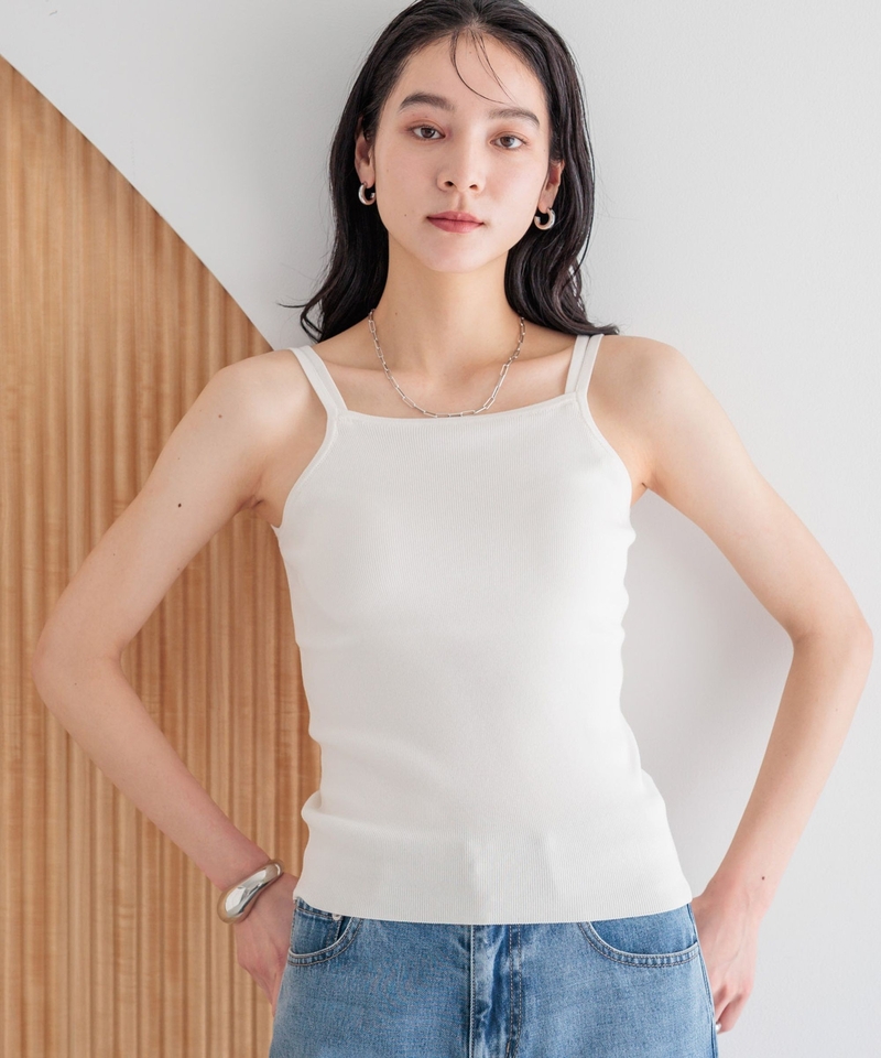 ▲網店優先發售▲雙肩帶附胸墊針織背心