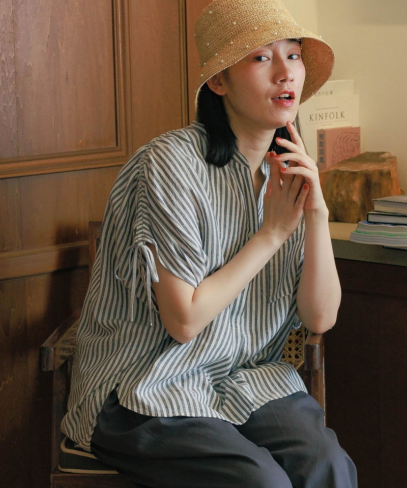 COMFORT LINEN 立領襯衫
