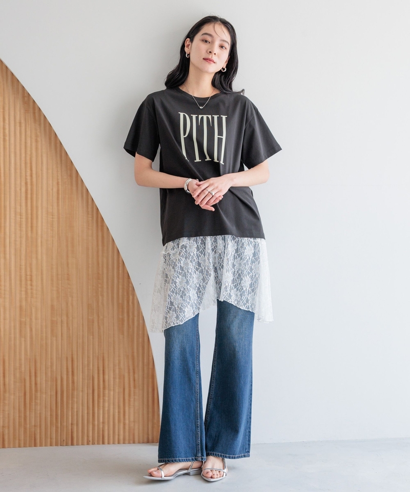 Multi-way蕾絲層疊短裙