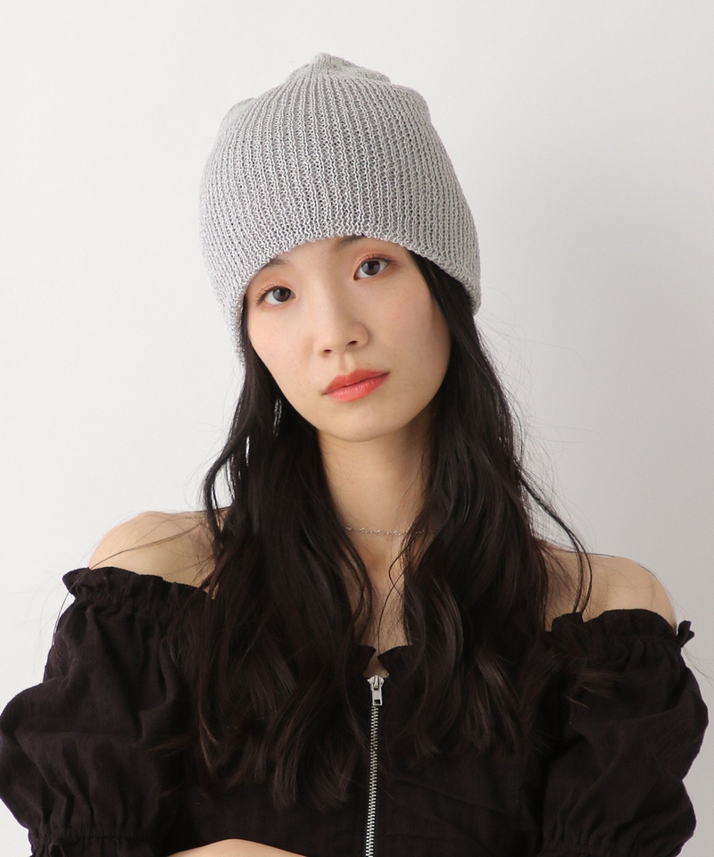 閃閃二摺薄針織帽