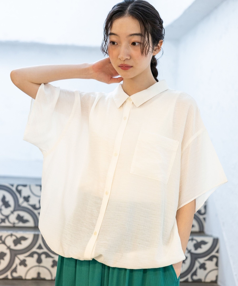 人造絲尼龍束繩襯衫