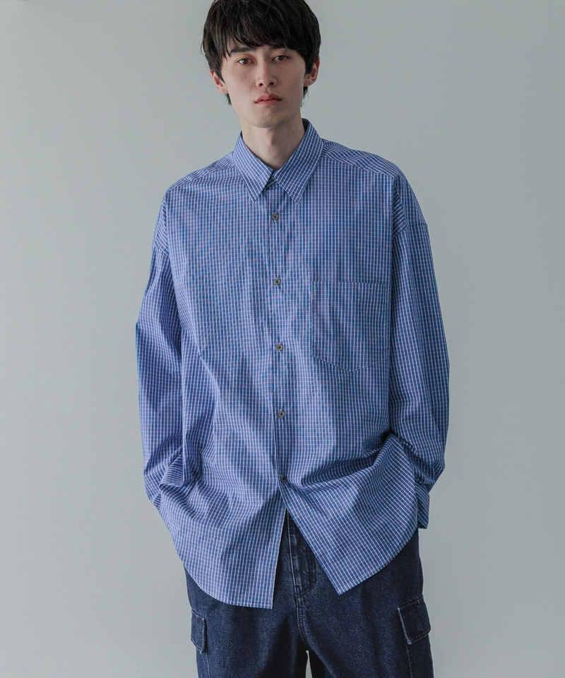 【UNISEX】Easy Care寬鬆格仔恤衫