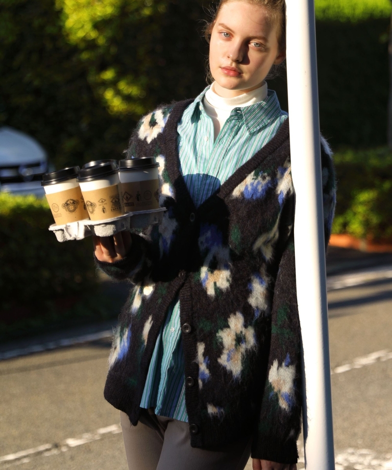 提花針織外套