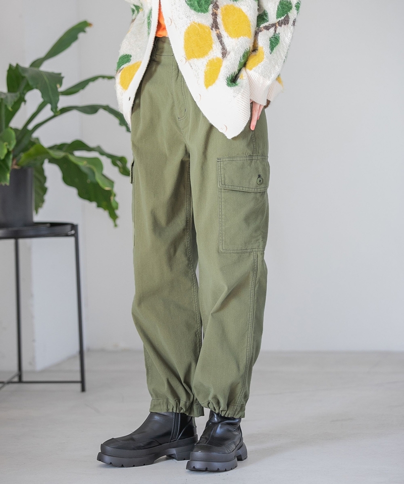 高腰軍裝長褲